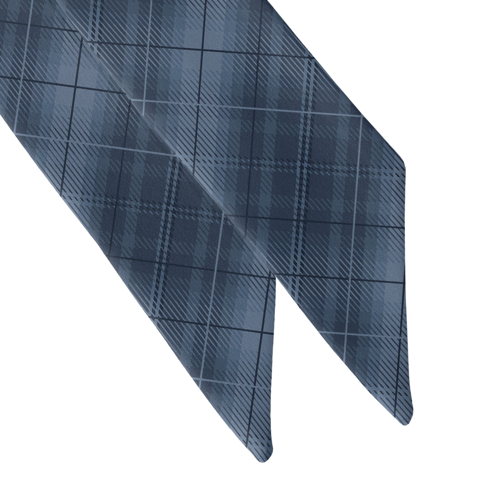 O'Malley Plaid Hair Scarf - Scarf Tapered Ends - Knotty Tie Co.