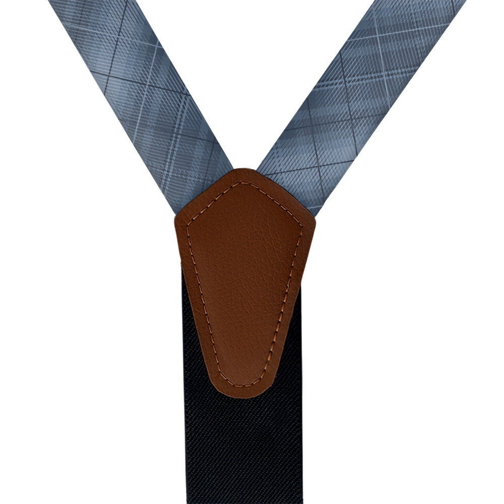 O'Malley Plaid Suspenders - Vegan Leather Y-Back - Knotty Tie Co.