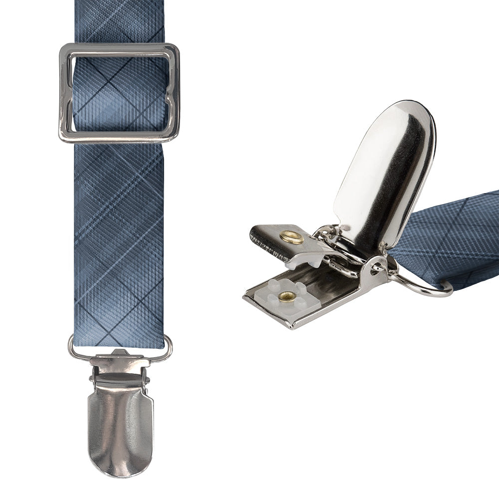 O'Malley Plaid Suspenders - Hardware and Strap - Knotty Tie Co.