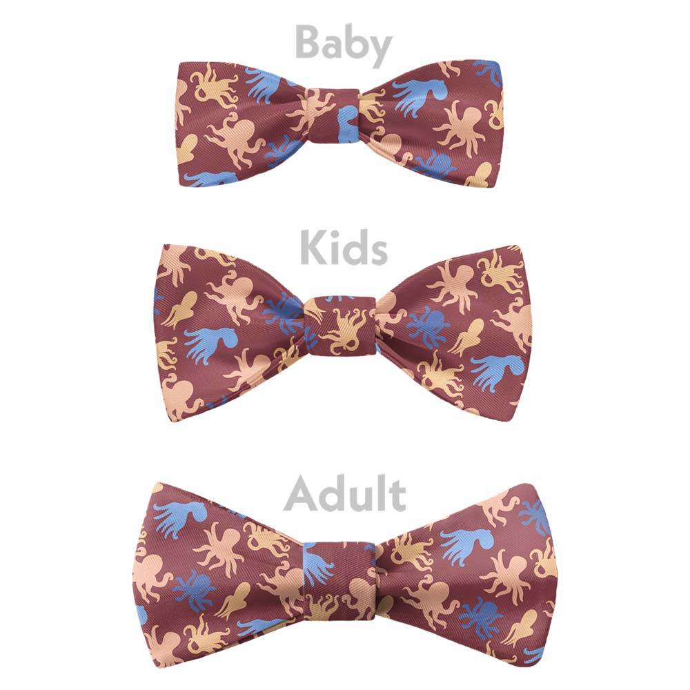 Octopus Bow Tie - Bow Sizes - Knotty Tie Co.