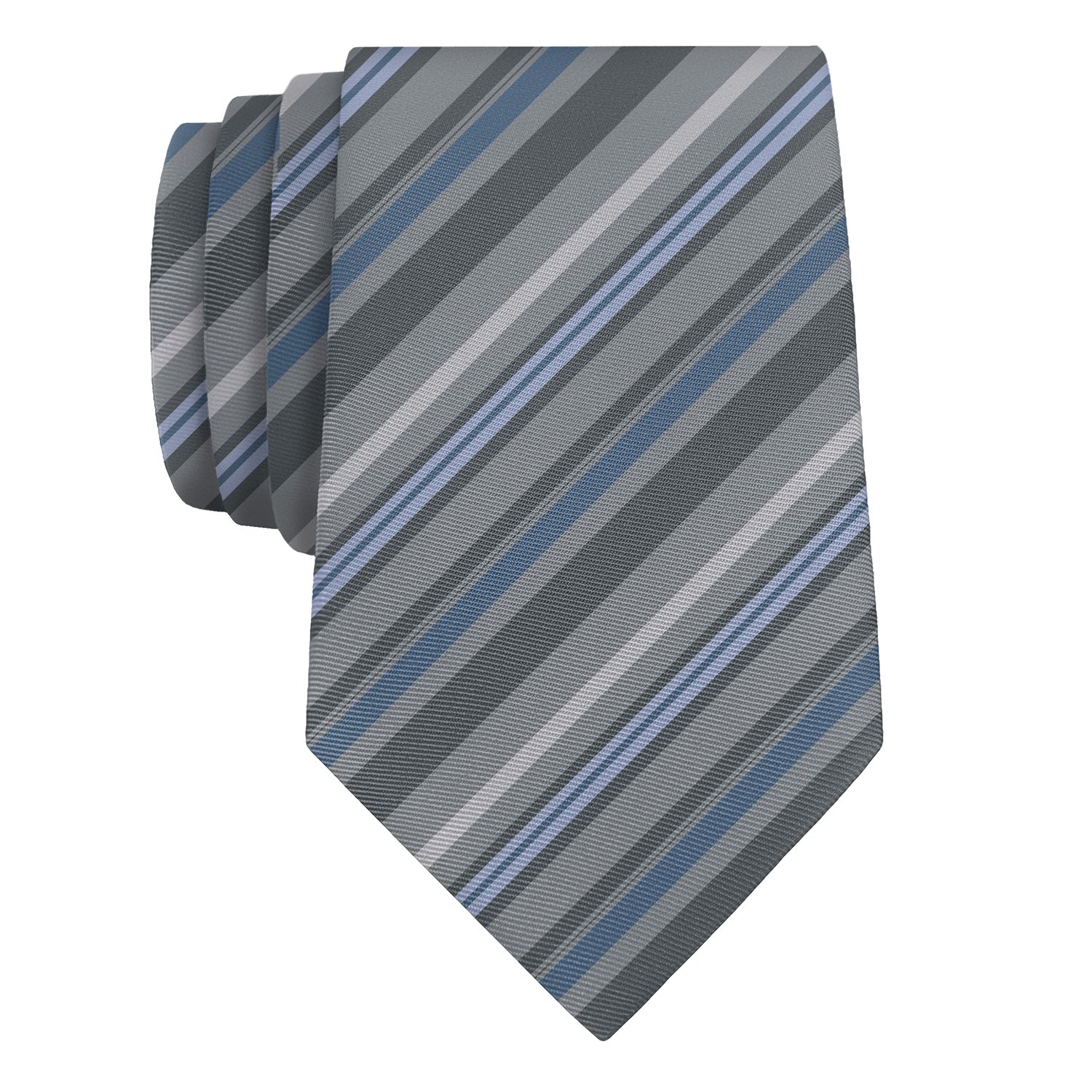Ogden Stripe Necktie - Rolled - Knotty Tie Co.