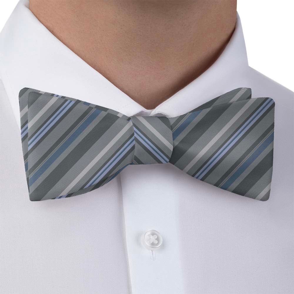Ogden Stripe Bow Tie - Self Tie Bow Tie - Knotty Tie Co.