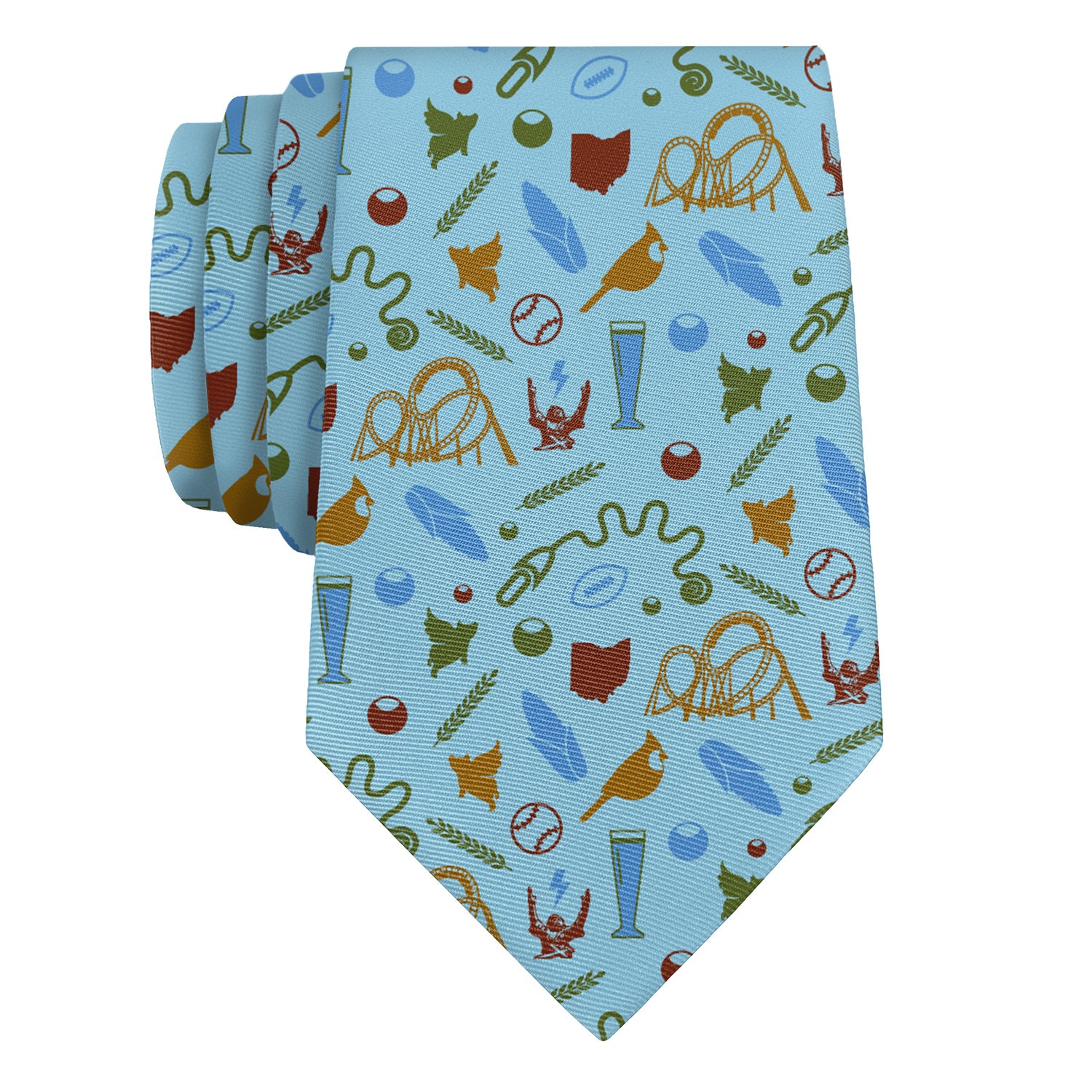 Ohio State Heritage Necktie - Rolled - Knotty Tie Co.
