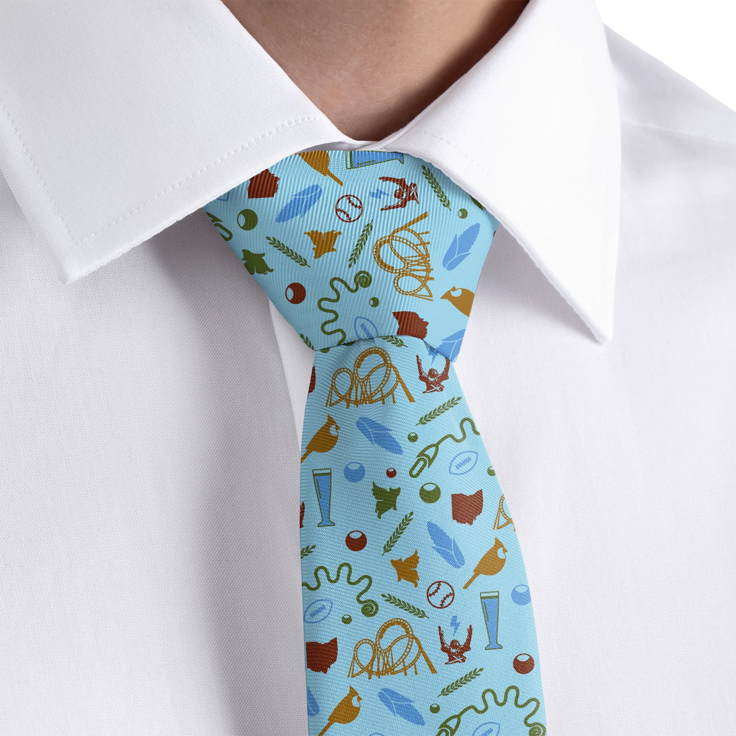 Ohio State Heritage Necktie - Dress Shirt - Knotty Tie Co.