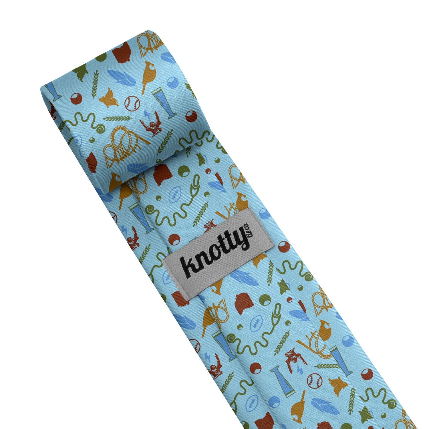 Ohio State Heritage Necktie - Tag - Knotty Tie Co.