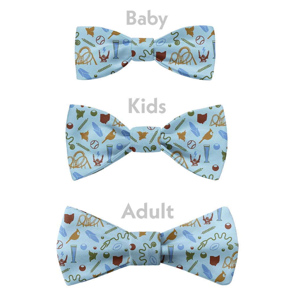 Ohio State Heritage Bow Tie - Bow Sizes - Knotty Tie Co.