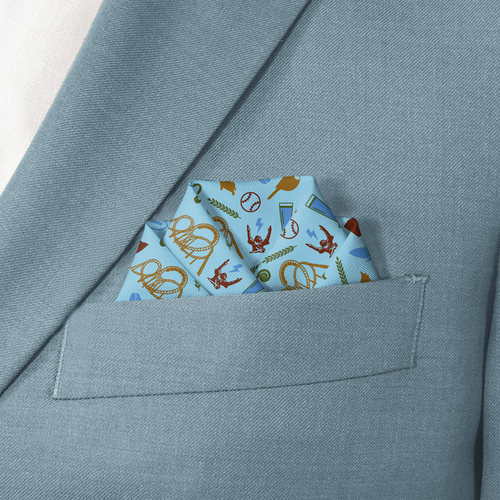 Ohio State Heritage Pocket Square - Scalloped Fold - Knotty Tie Co.
