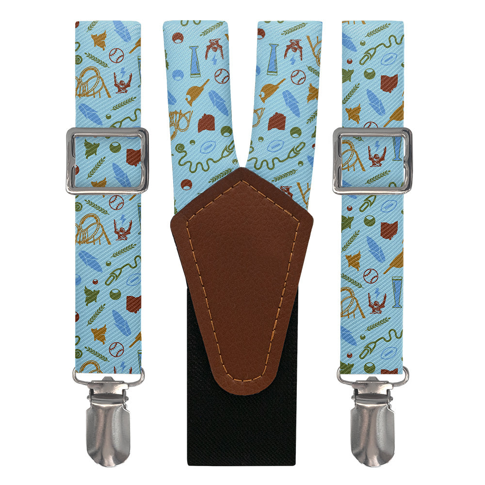 Ohio State Heritage Suspenders - Main View - Knotty Tie Co.