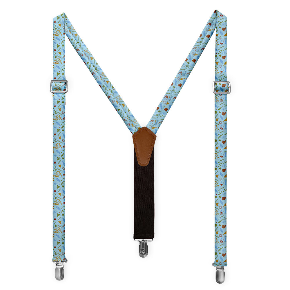 Ohio State Heritage Suspenders - Full Front View - Knotty Tie Co.