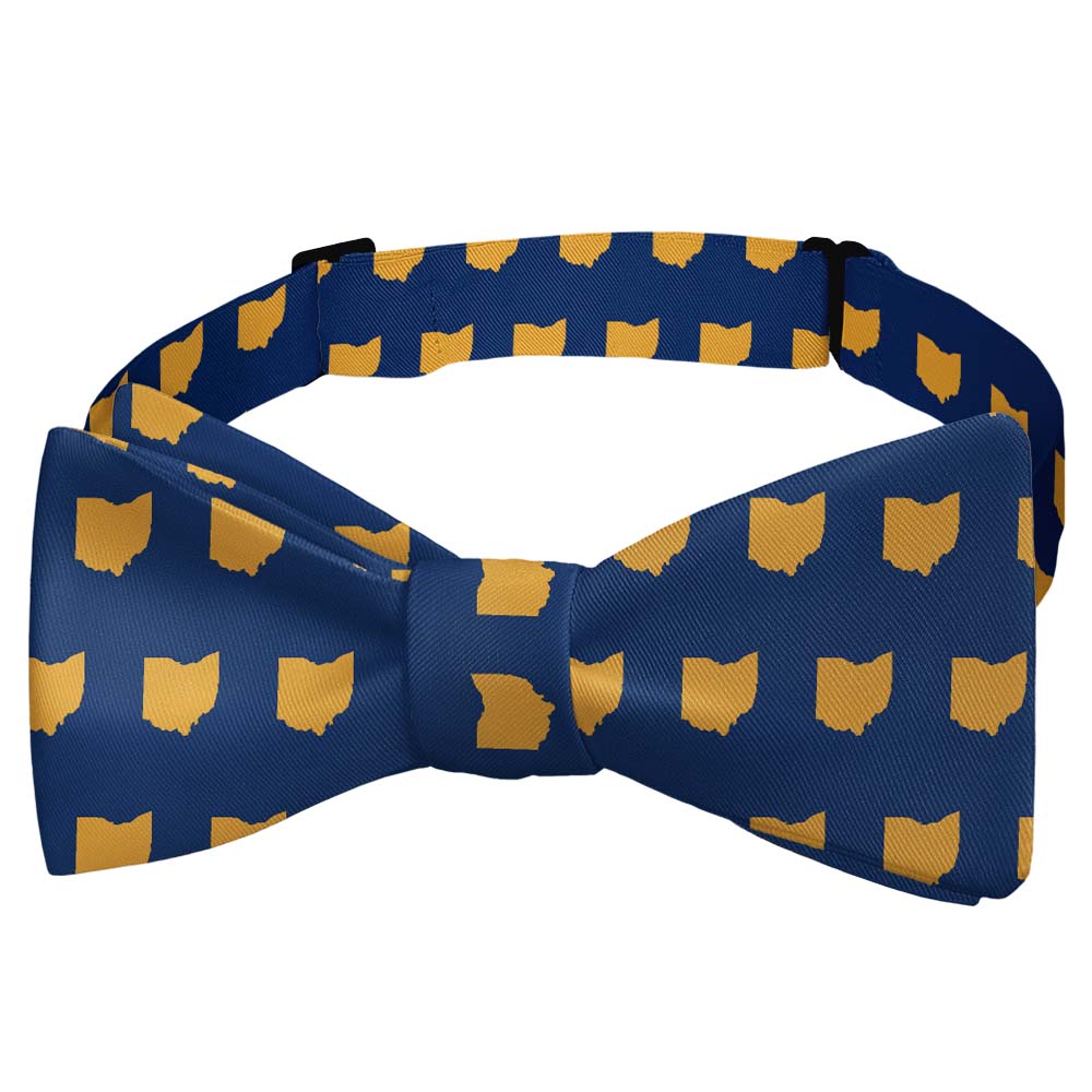 Ohio State Outline Bow Tie - Self Tie Bow Tie - Knotty Tie Co.