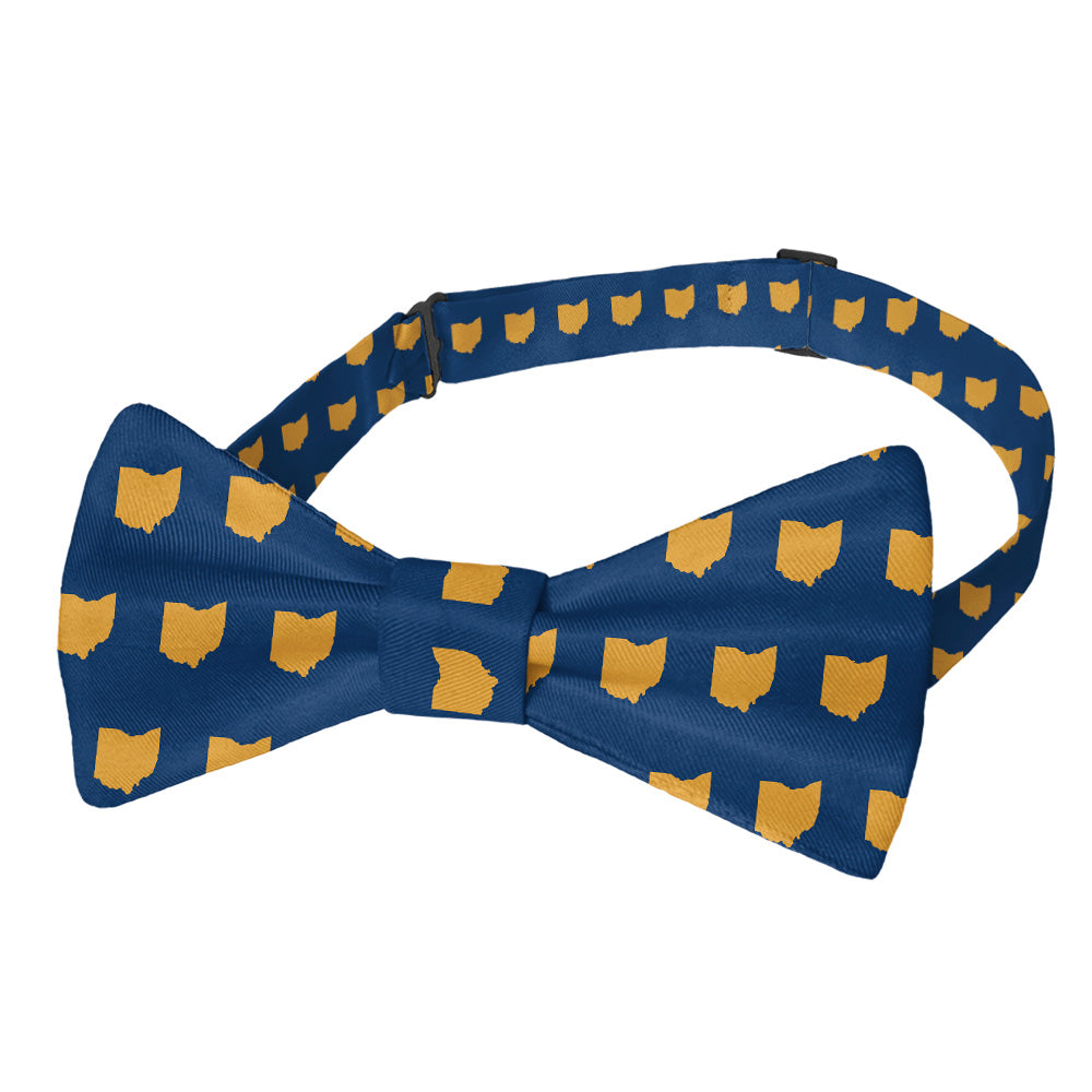 Ohio State Outline Bow Tie - Pre-Tied Bow Tie - Knotty Tie Co.
