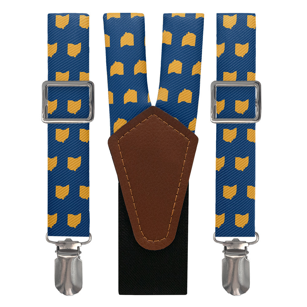 Ohio State Outline Suspenders - Main View - Knotty Tie Co.