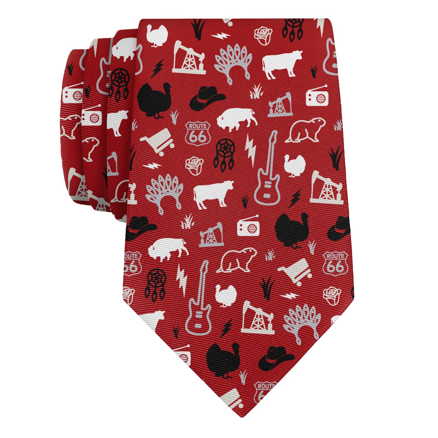 Oklahoma State Heritage Necktie - Rolled - Knotty Tie Co.