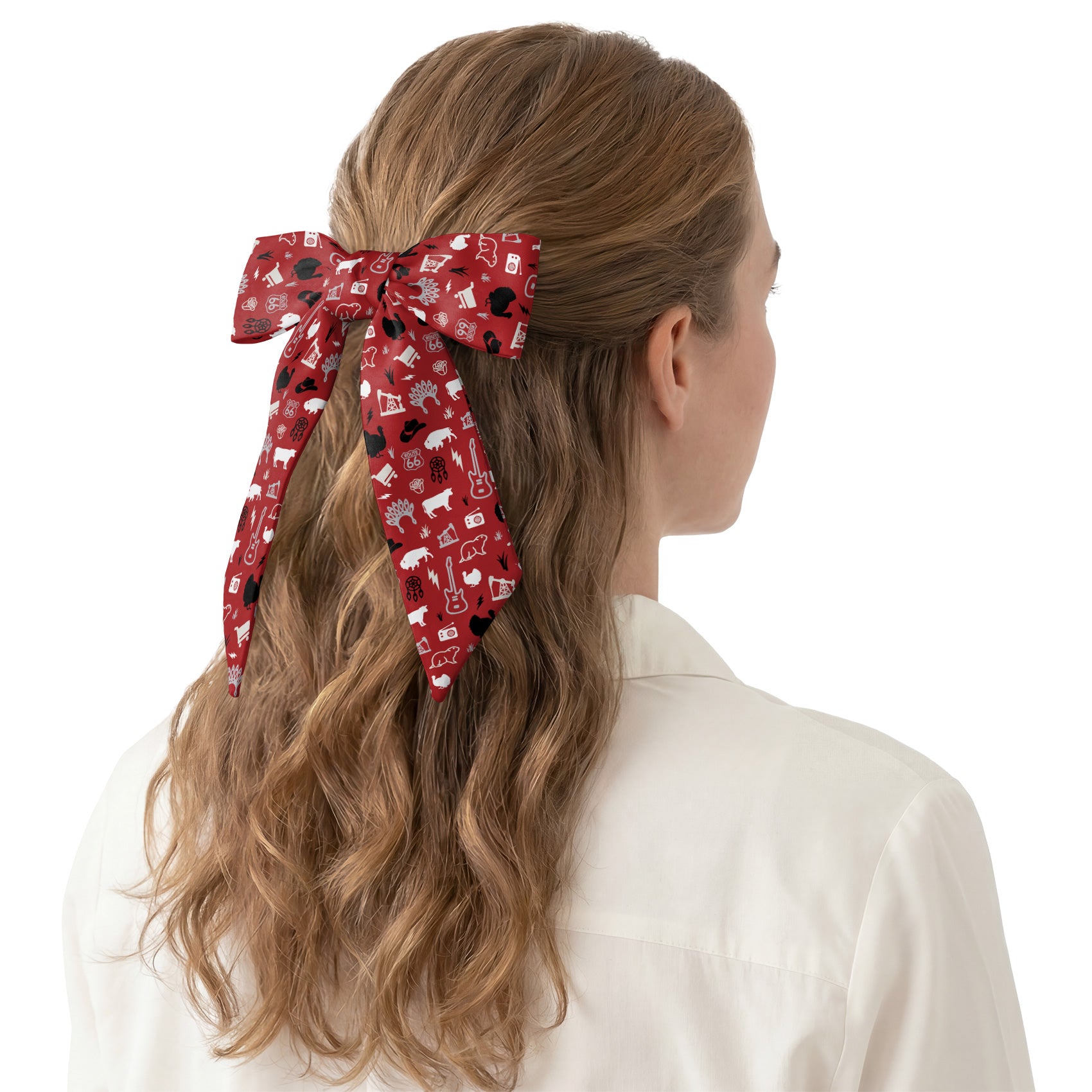 Oklahoma State Heritage Hair Scarf - Hair Scarf - Knotty Tie Co.