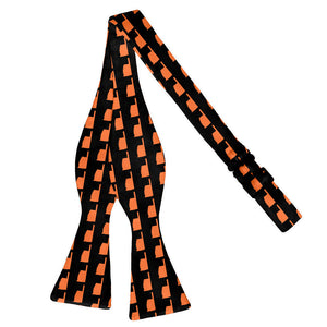 Oklahoma State Outline Bow Tie - Adult Extra-Long Self-Tie 18-21" -  - Knotty Tie Co.