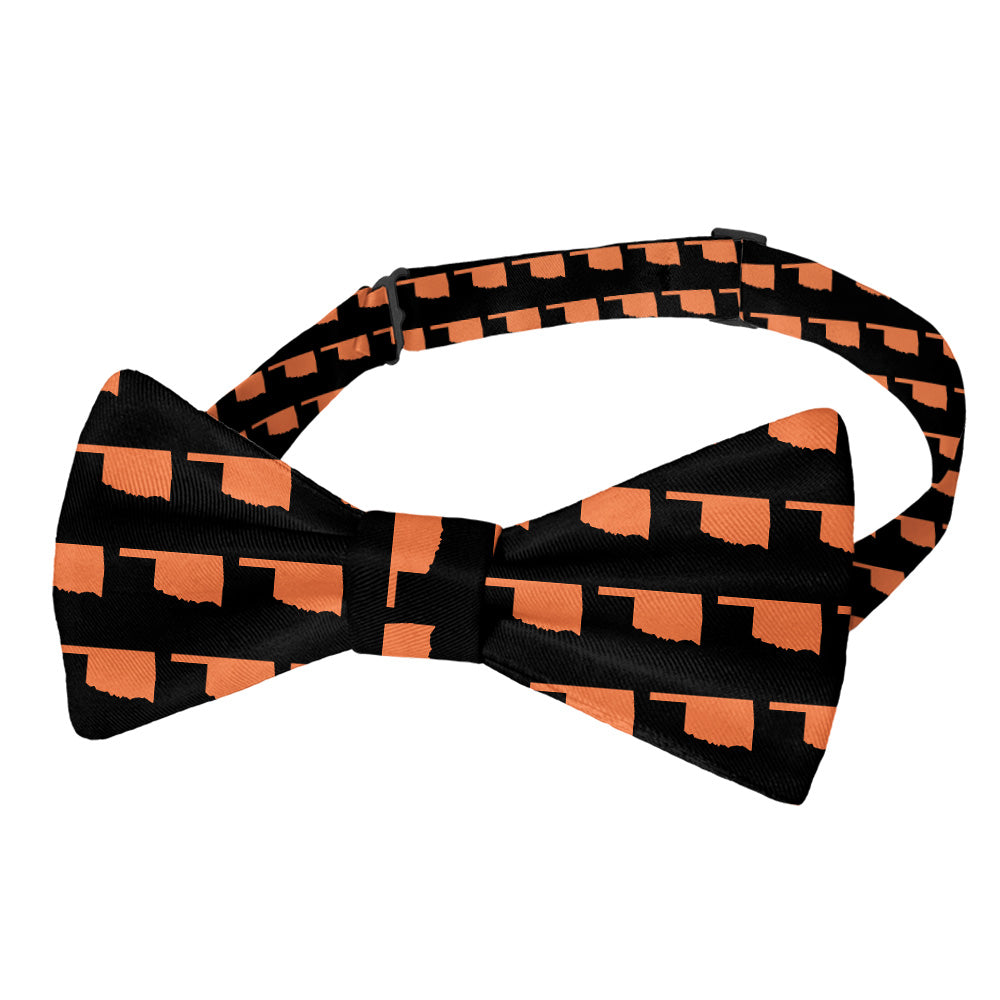 Oklahoma State Outline Bow Tie - Pre-Tied Bow Tie - Knotty Tie Co.