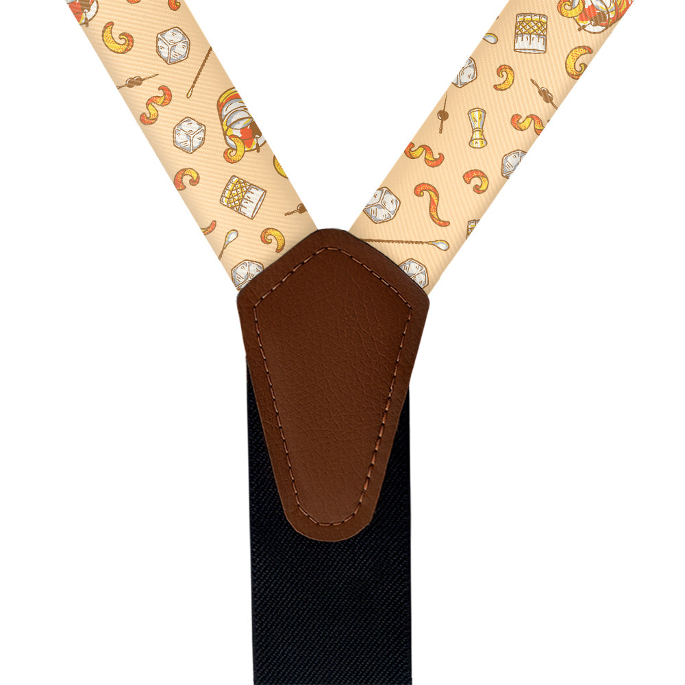 Old Fashioned Suspenders - Vegan Leather Y-Back - Knotty Tie Co.