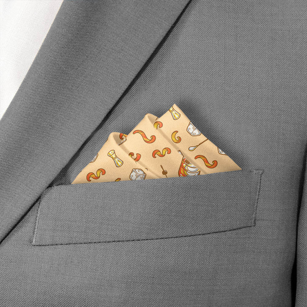 Old Fashioned Pocket Square - Stairs Fold - Knotty Tie Co.