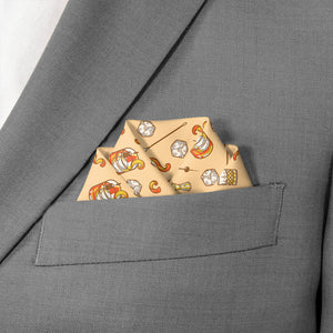 Old Fashioned Pocket Square - Scalloped Fold - Knotty Tie Co.