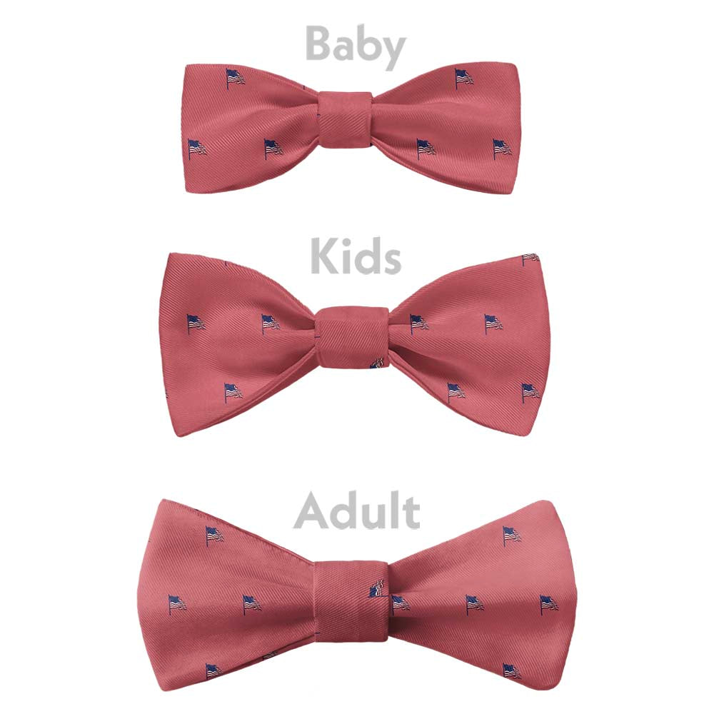 Old Glory Bow Tie - Bow Sizes - Knotty Tie Co.