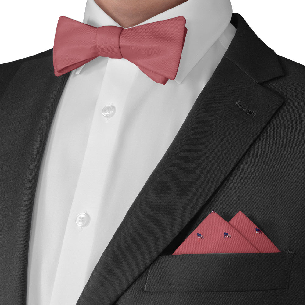 Old Glory Pocket Square - Matching Bow Tie - Knotty Tie Co.
