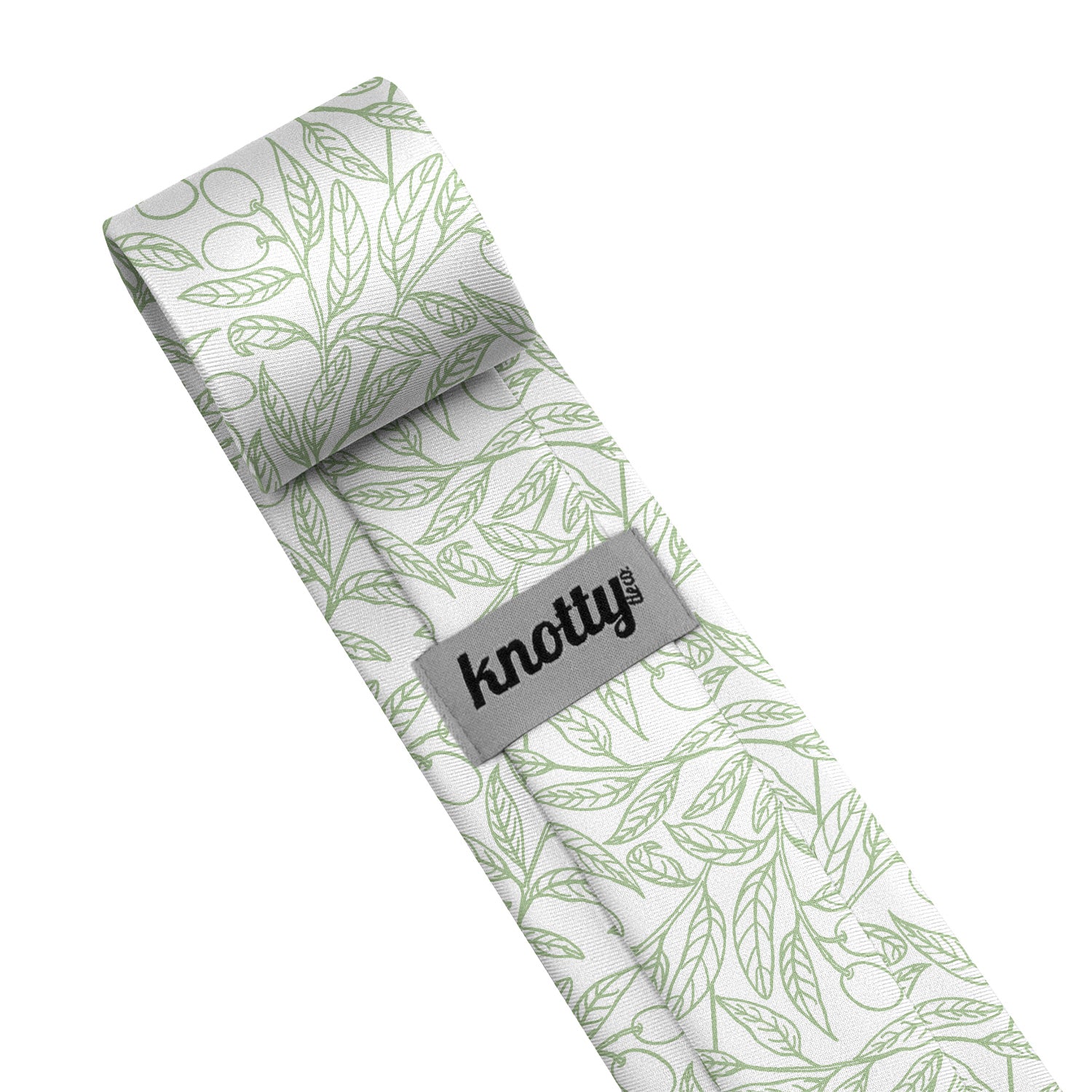 Olive Branch Necktie - Tag - Knotty Tie Co.