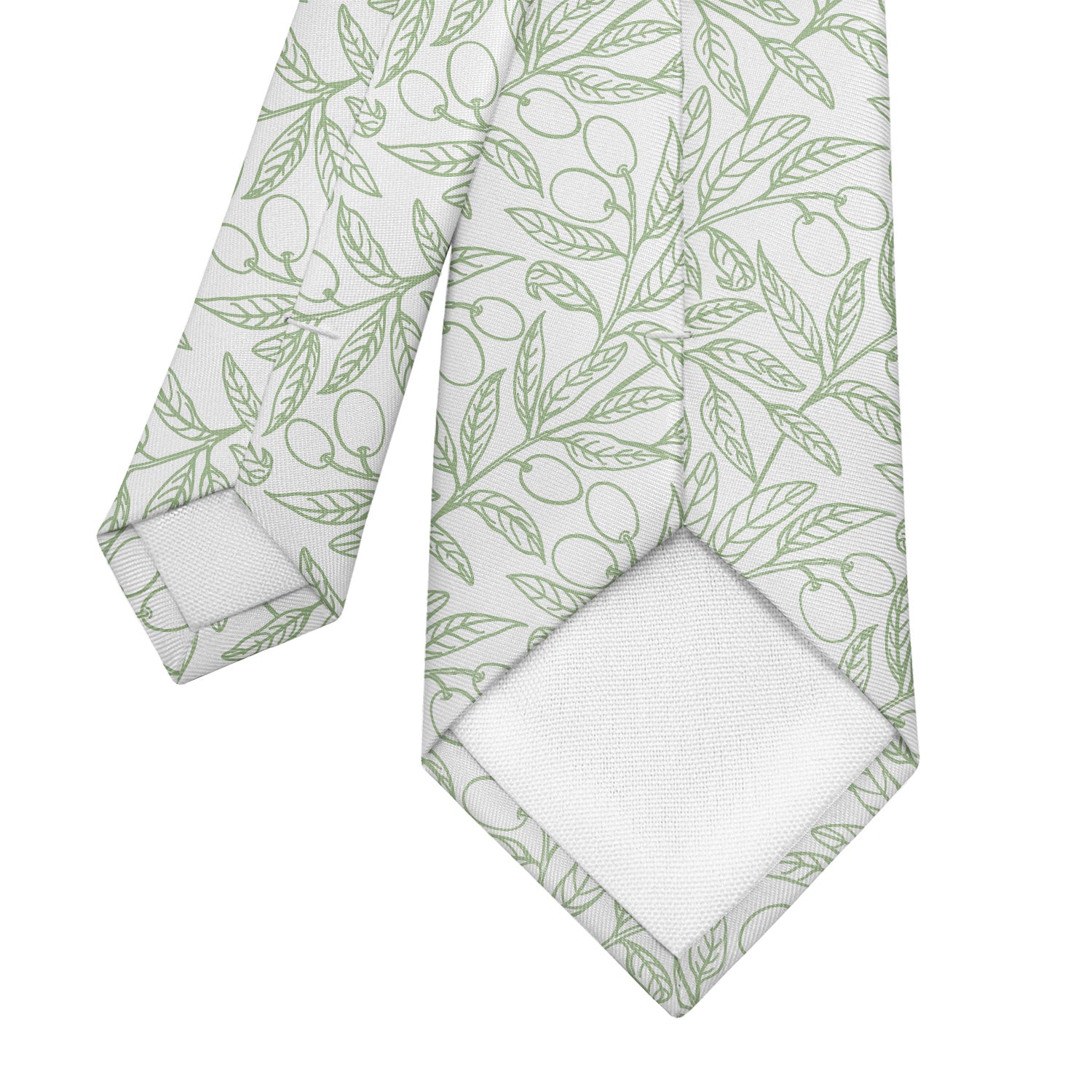 Olive Branch Necktie - Tipping - Knotty Tie Co.