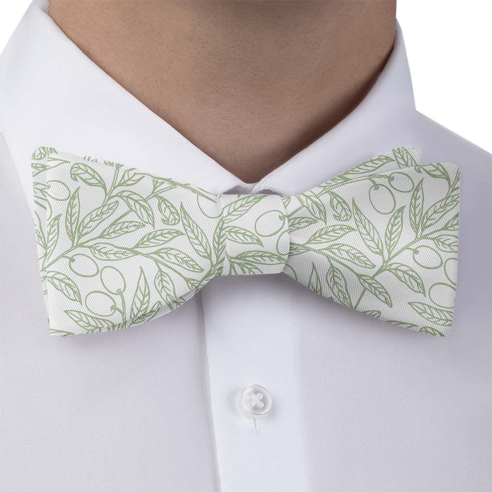 Olive Branch Bow Tie - Self Tie Bow Tie - Knotty Tie Co.