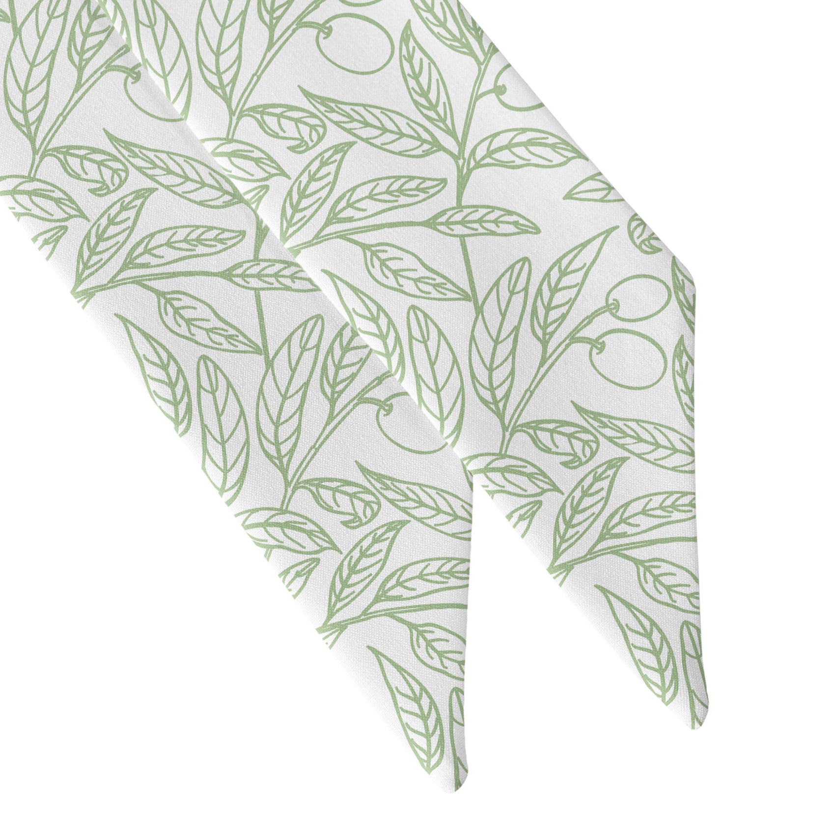 Olive Branch Hair Scarf - Scarf Tapered Ends - Knotty Tie Co.