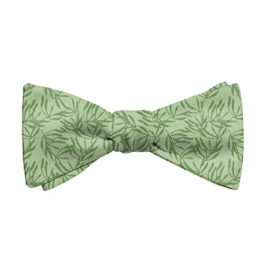 Olive Leaf Floral Bow Tie - Adult Standard Self-Tie 14-18" -  - Knotty Tie Co.