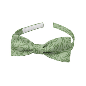 Olive Leaf Floral Bow Tie - Baby Pre-Tied 9.5-12.5" -  - Knotty Tie Co.