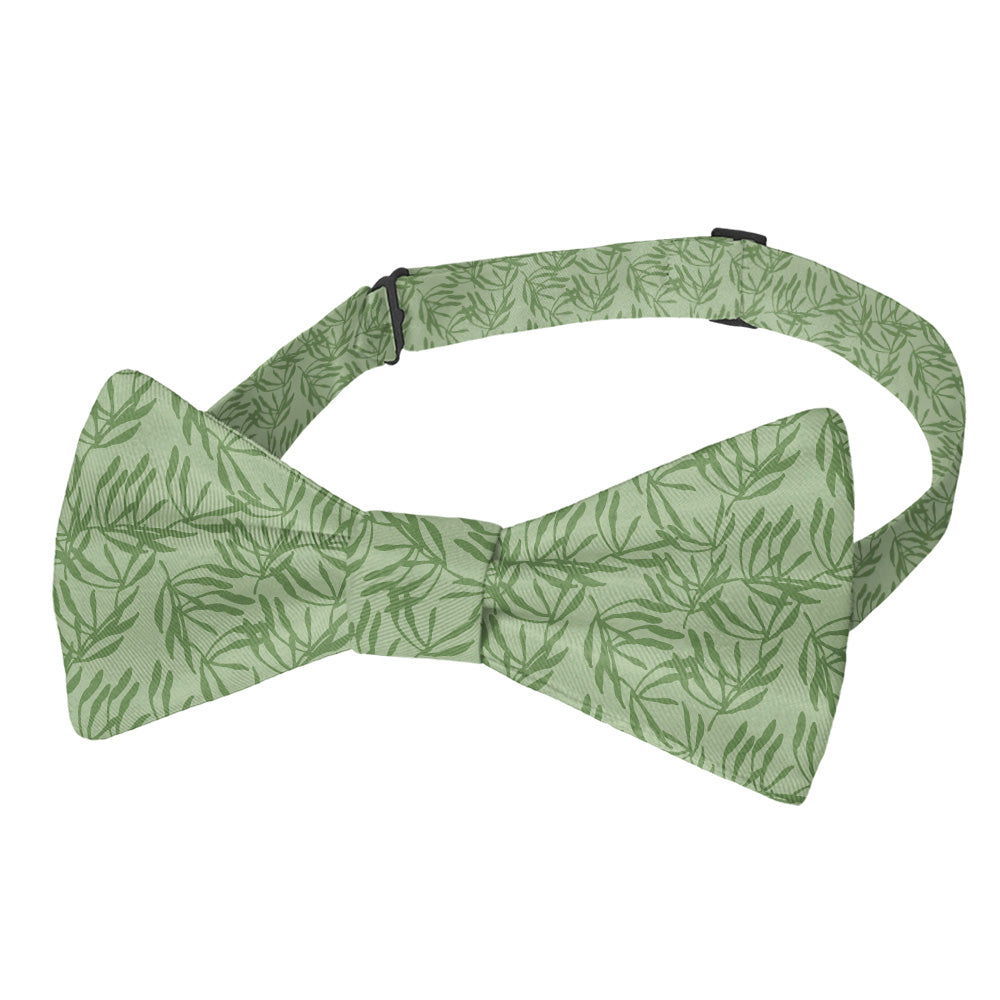 Olive Leaf Floral Bow Tie - Pre-Tied Bow Tie - Knotty Tie Co.