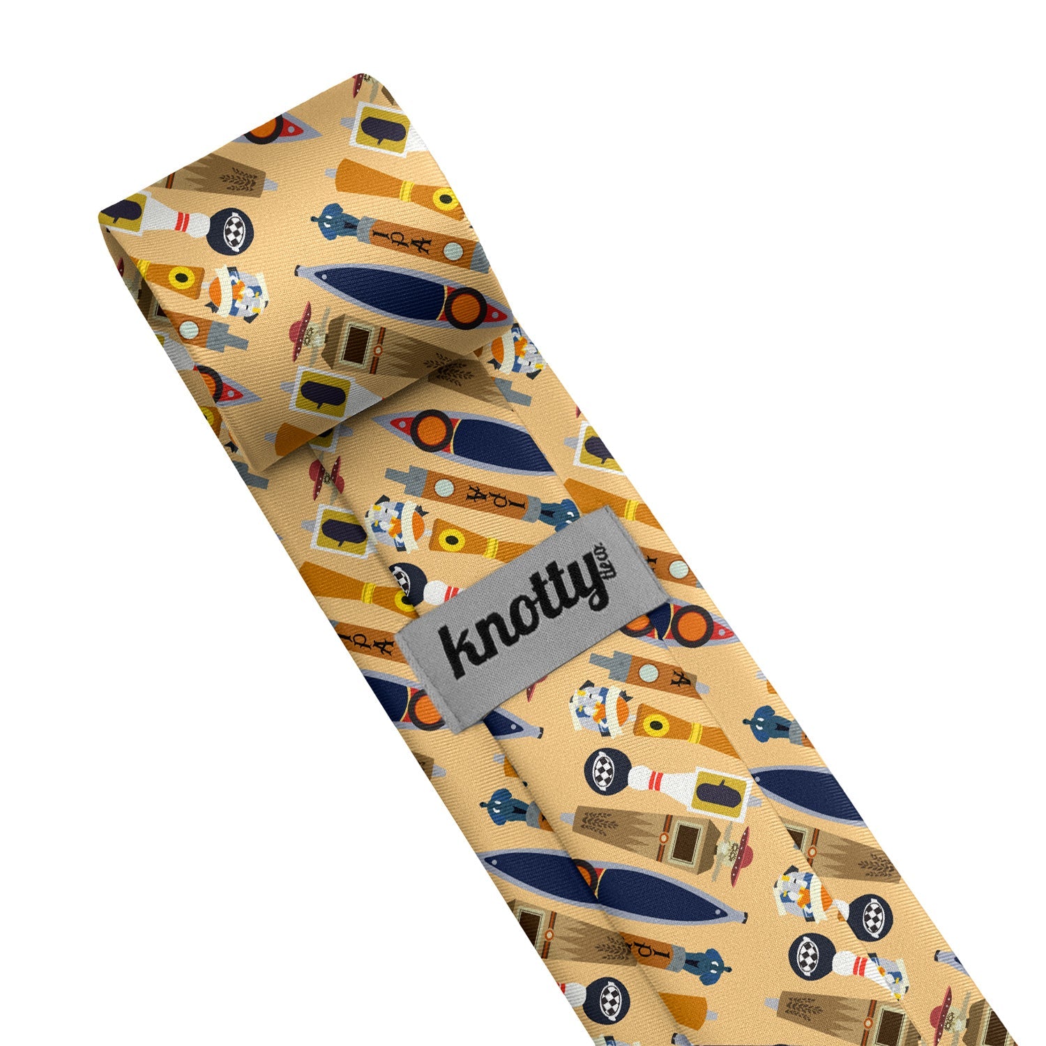 On Tap Beer Necktie - Tag - Knotty Tie Co.