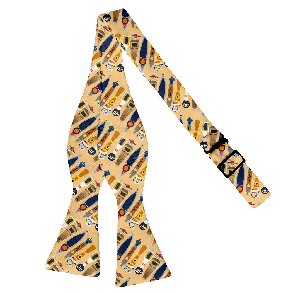 On Tap Beer Bow Tie - Self Tie Flat - Knotty Tie Co.