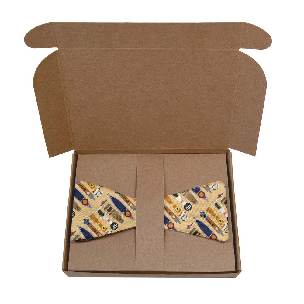 On Tap Beer Bow Tie- Kraft Gift Box Packaging - Knotty Tie Co.