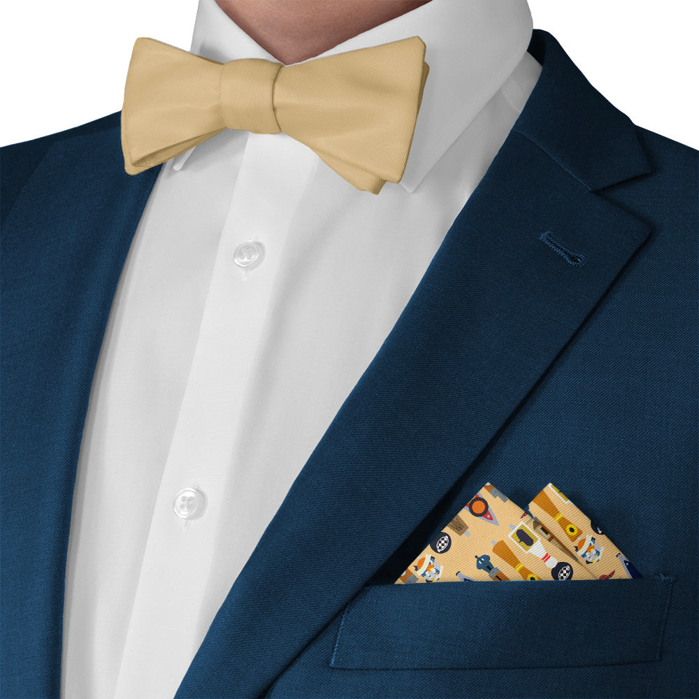 On Tap Beer Pocket Square - Matching Bow Tie - Knotty Tie Co.