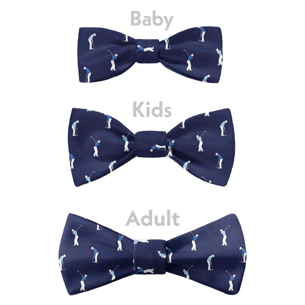 On The Green Golf Bow Tie - Bow Sizes - Knotty Tie Co.