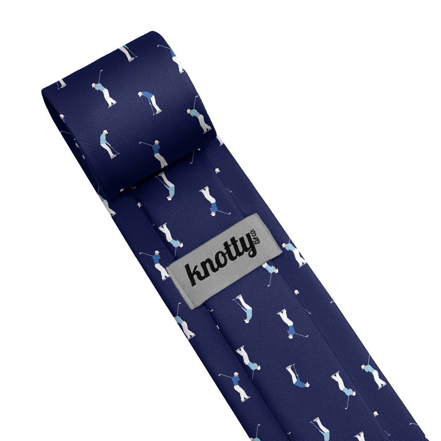 On The Green Golf Necktie - Tag - Knotty Tie Co.