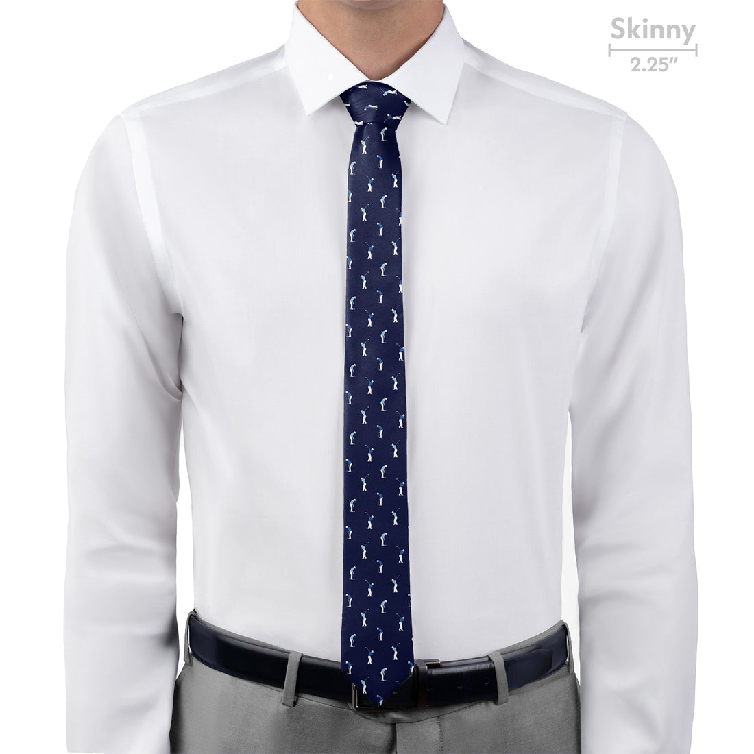 On The Green Golf Necktie - Skinny - Knotty Tie Co.