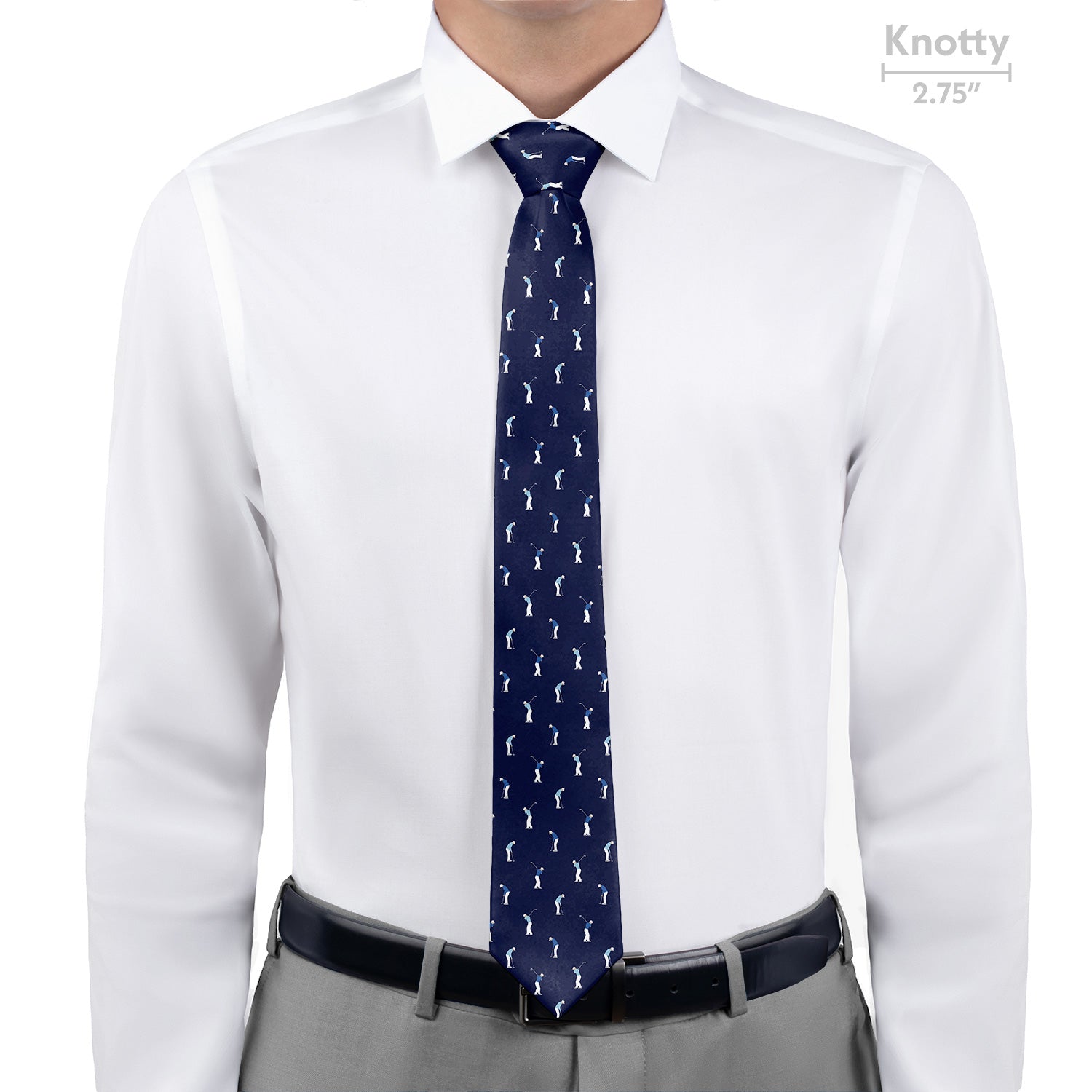 On The Green Golf Necktie - Knotty - Knotty Tie Co.