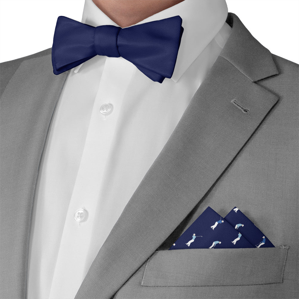 On The Green Golf Pocket Square - Matching Bow Tie - Knotty Tie Co.