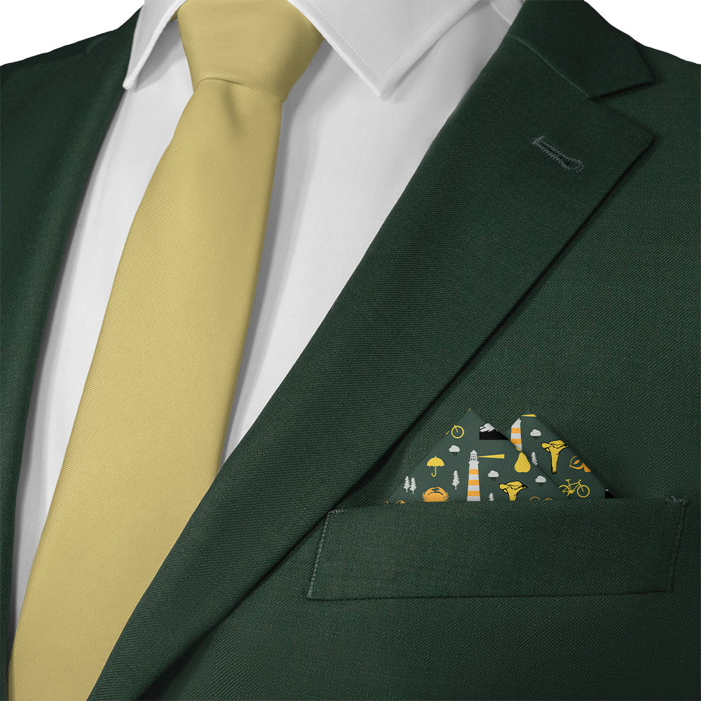 Oregon State Heritage Pocket Square - Matching Necktie- Knotty Tie Co.