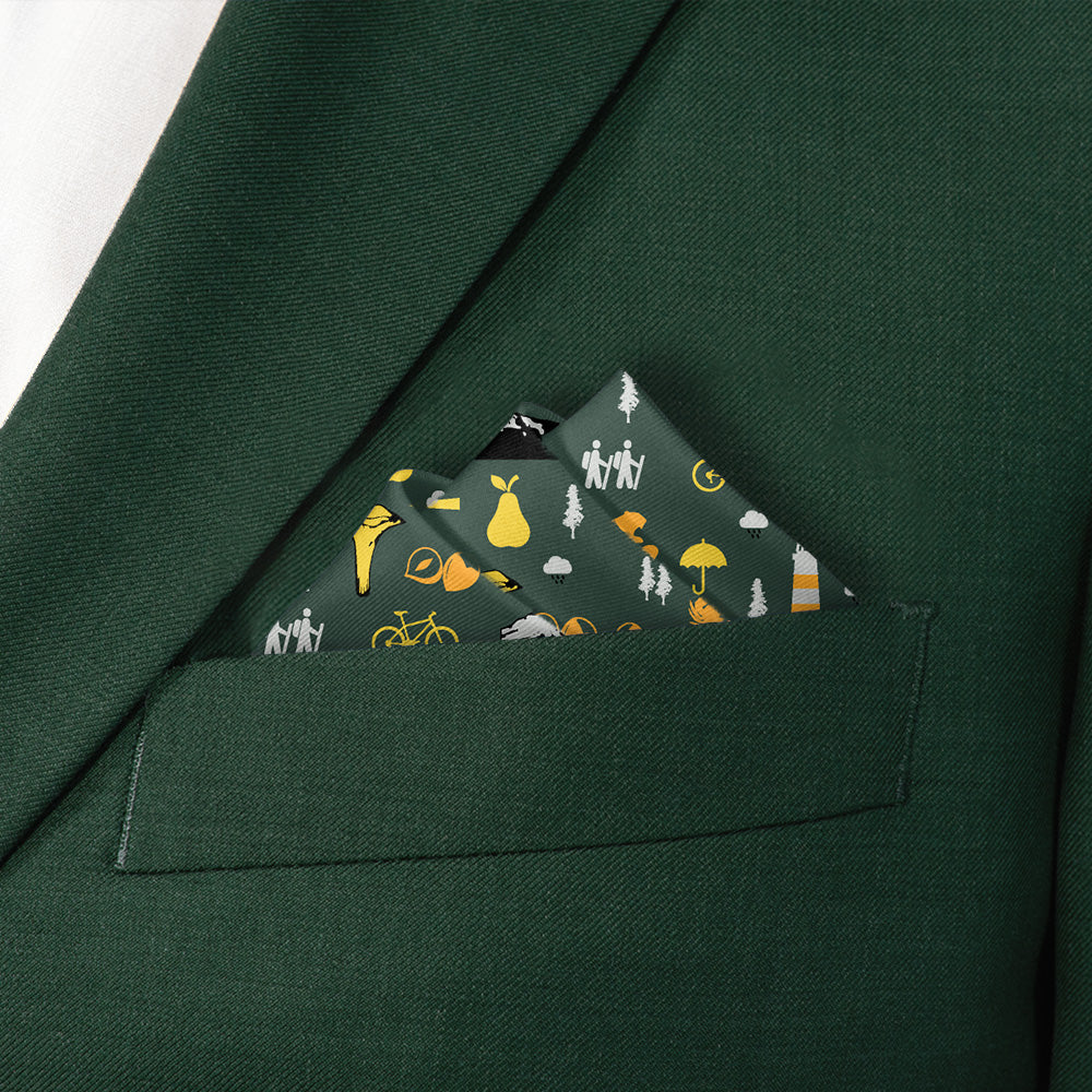 Oregon State Heritage Pocket Square - Stairs Fold - Knotty Tie Co.