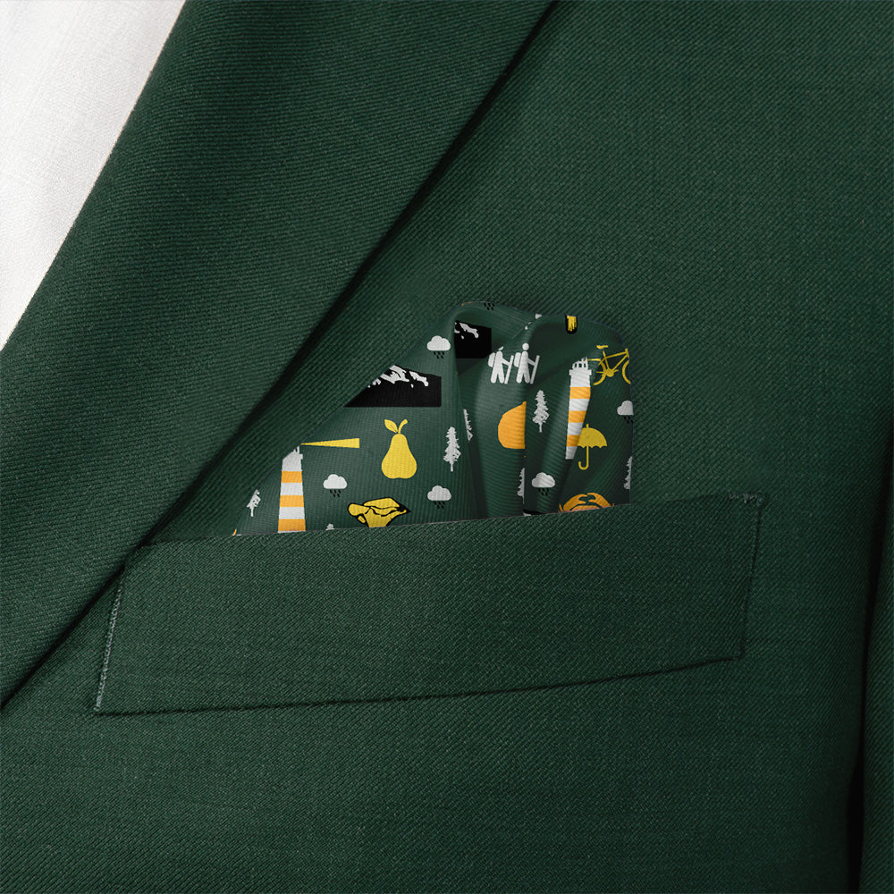 Oregon State Heritage Pocket Square - Wave Fold - Knotty Tie Co.