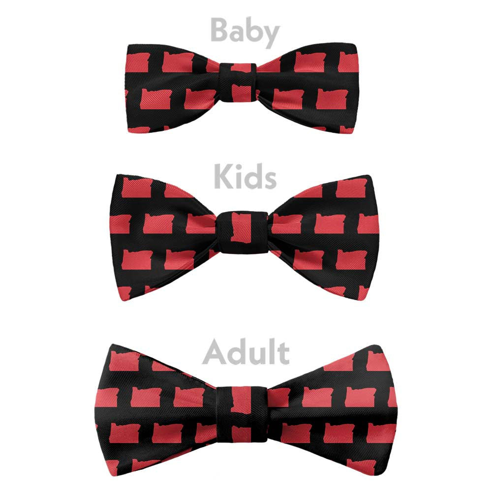 Oregon State Outline Bow Tie - Bow Sizes - Knotty Tie Co.