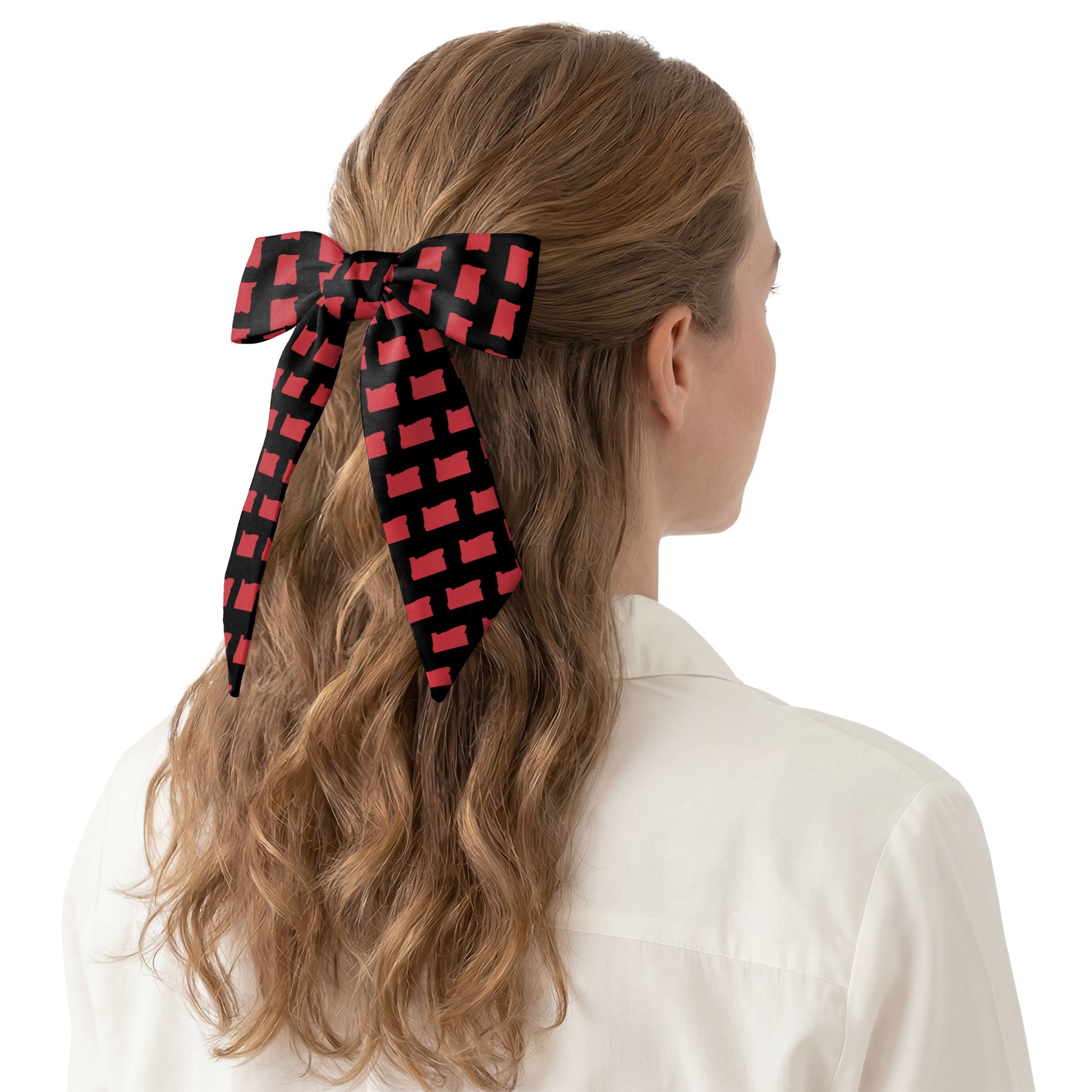 Oregon State Outline Hair Scarf - Hair Scarf - Knotty Tie Co.