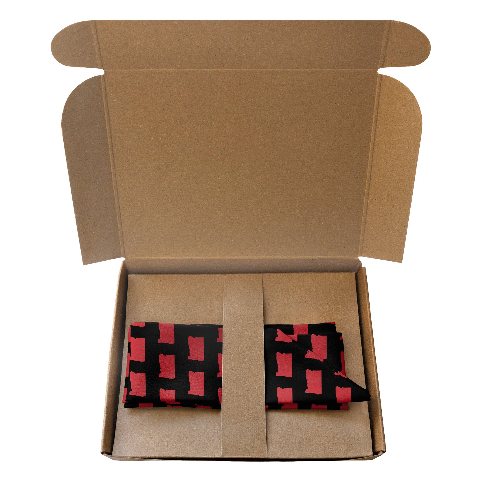 Oregon State Outline Hair Scarf - Packaging - Knotty Tie Co.