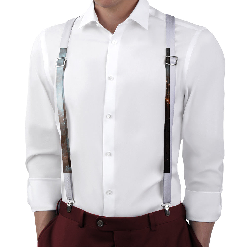 Orion Suspenders - On Model Back View - Knotty Tie Co.