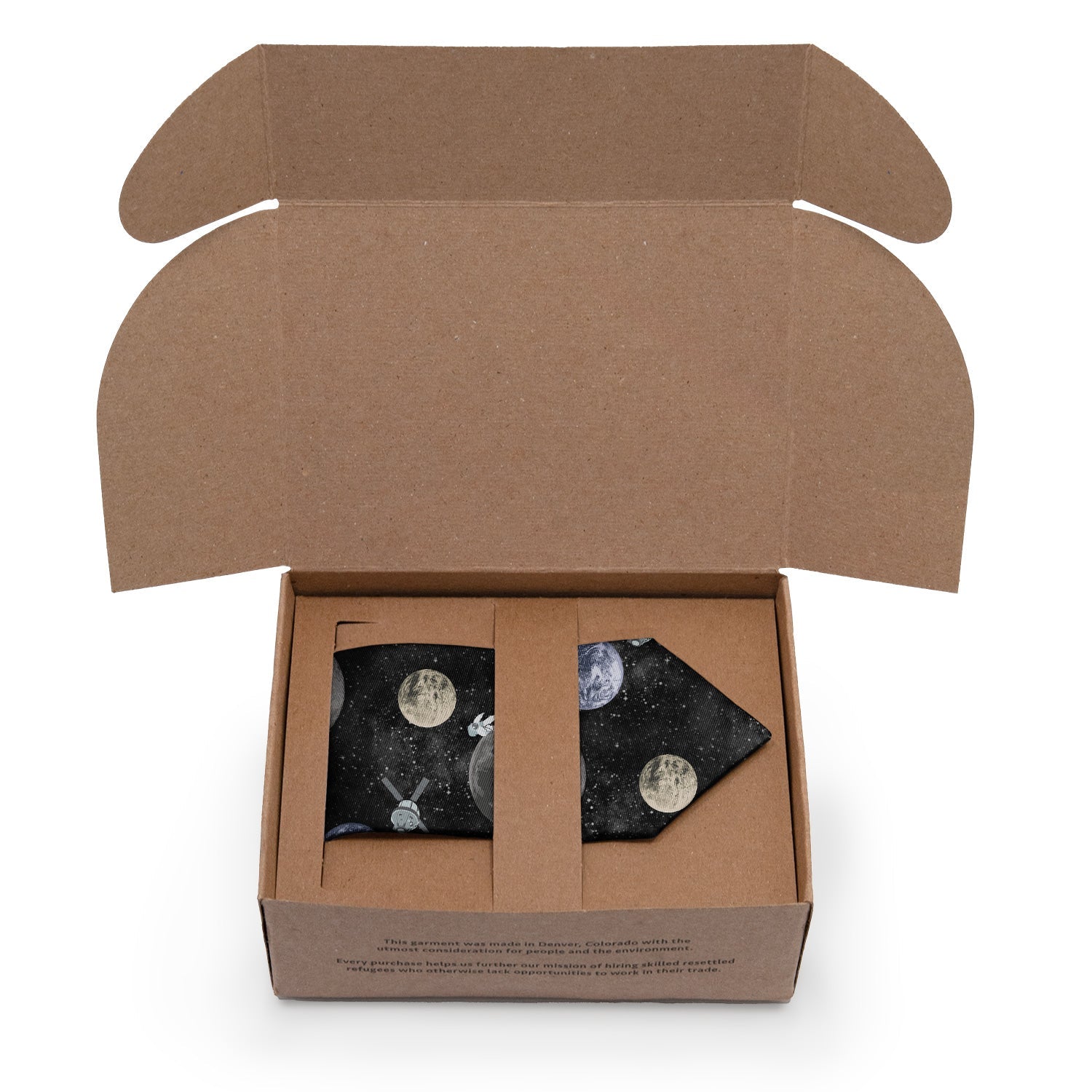 Outer Space Necktie - Packaging - Knotty Tie Co.