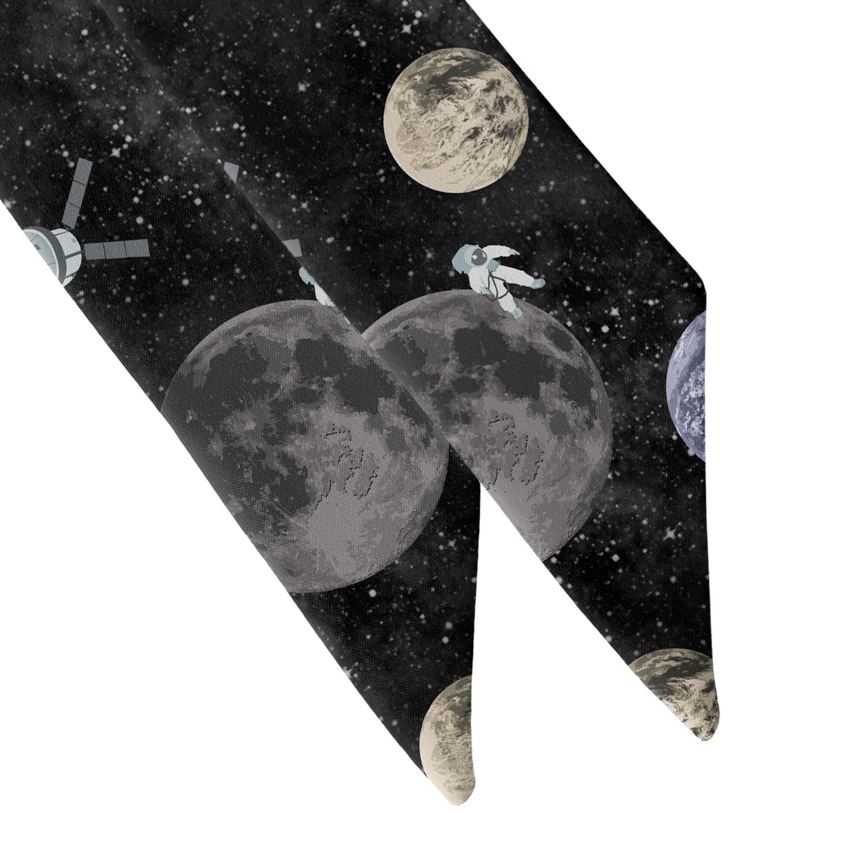 Outer Space Hair Scarf - Scarf Tapered Ends - Knotty Tie Co.